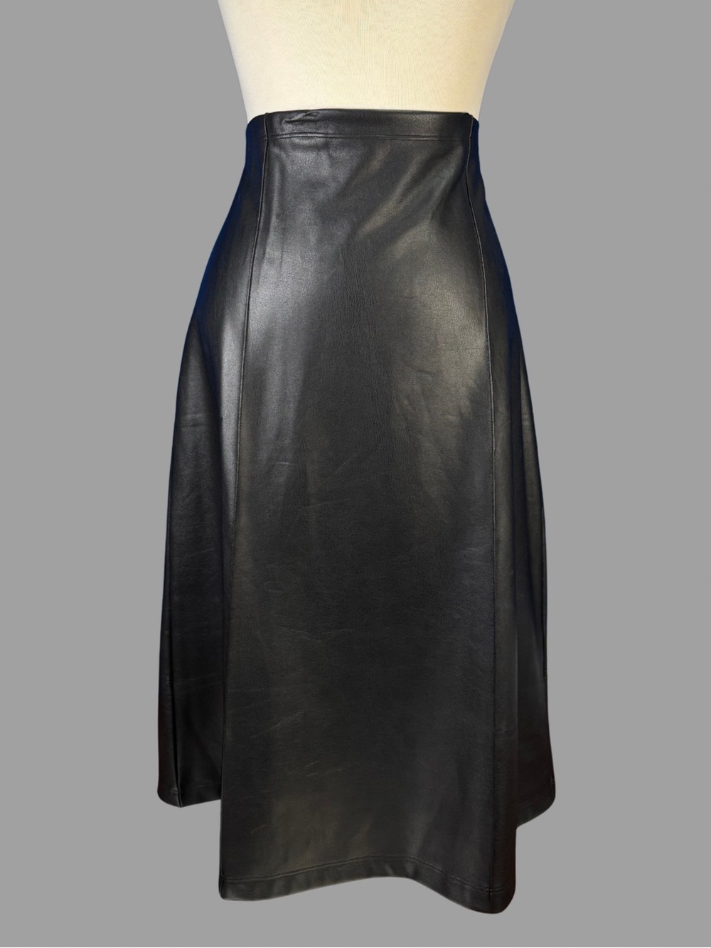 Ripley Rader Classic Black Pleather A-line Skirt